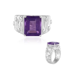 Sibirischer Amethyst-Silberring