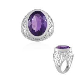 Sibirischer Amethyst-Silberring
