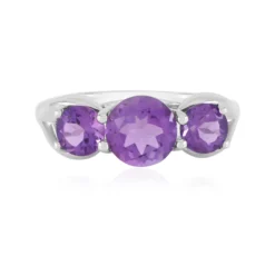 Sibirischer Amethyst-Silberring