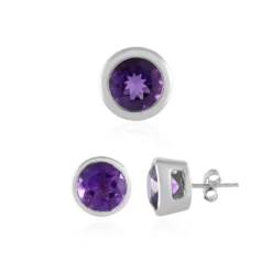 Sibirischer Amethyst-Silberset
