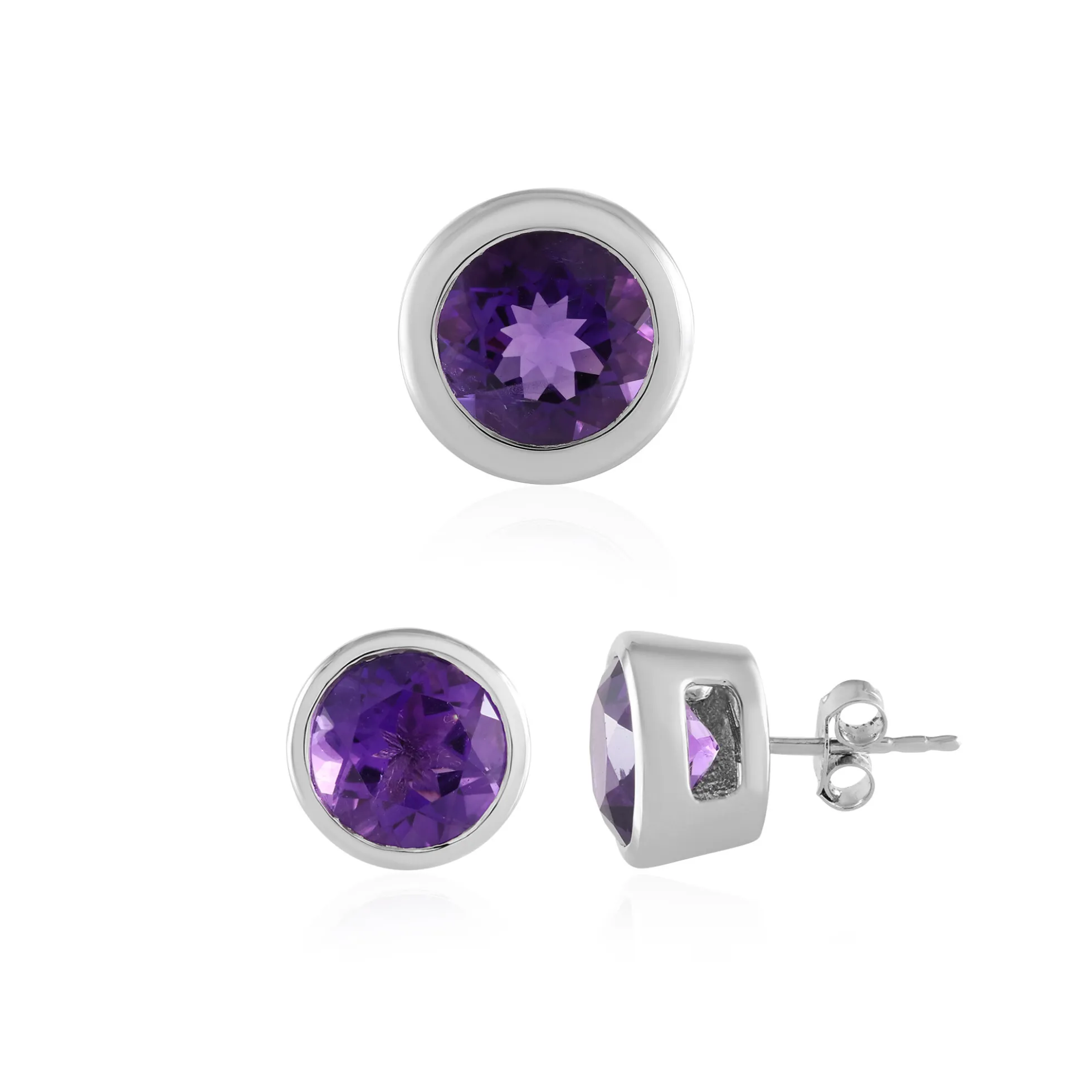 Sibirischer Amethyst-Silberset