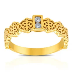 SI1 (G) Brillant-Silberring