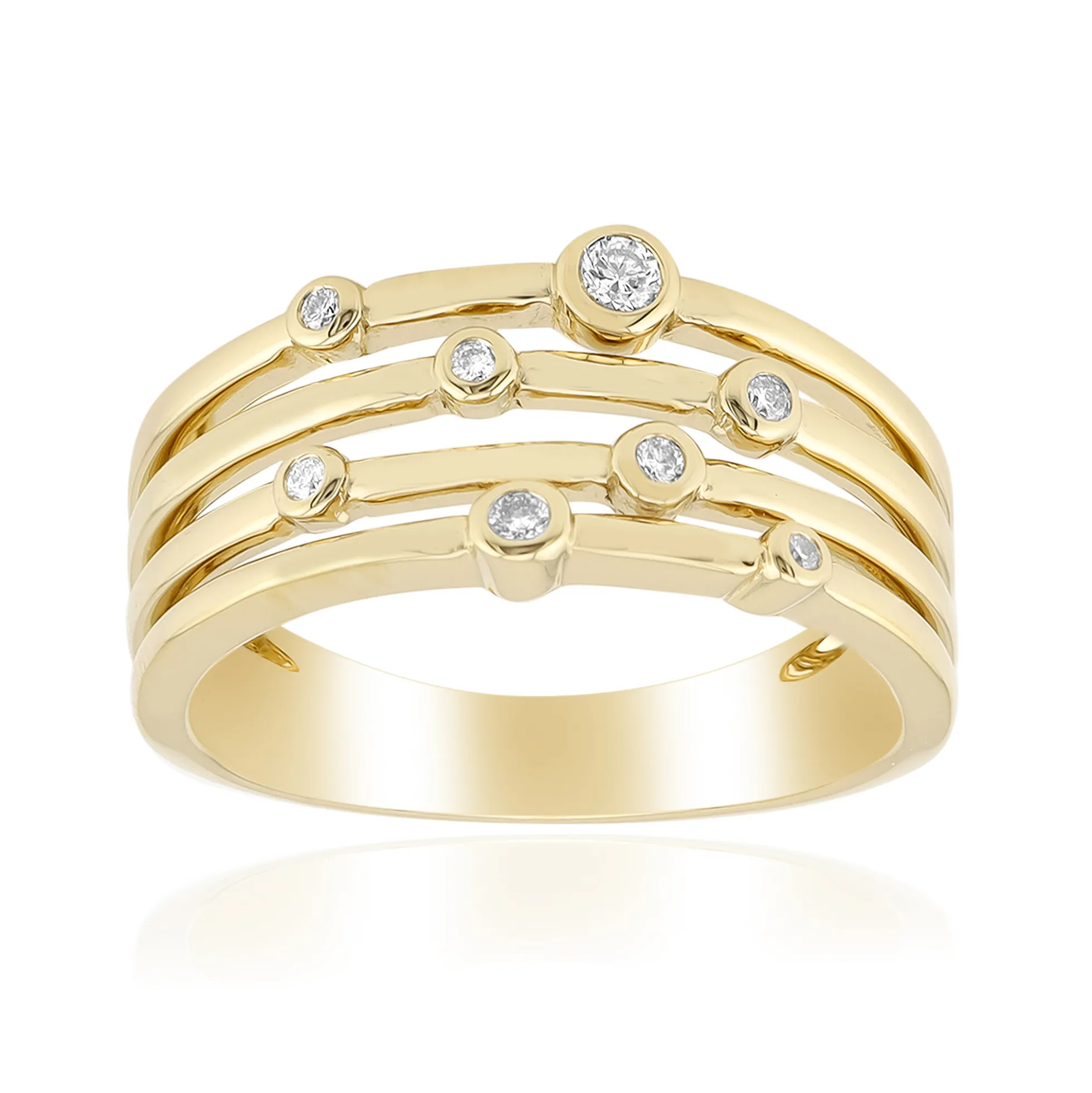 SI1 (G) Brillant-Silberring