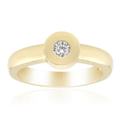 SI1 (G) Brillant-Silberring