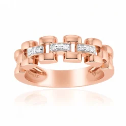 SI1 (G) Brillant-Silberring