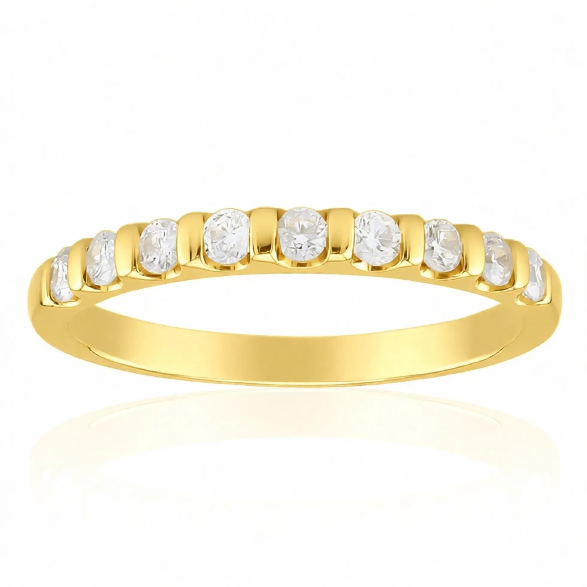 SI1 (G) Brillant-Silberring