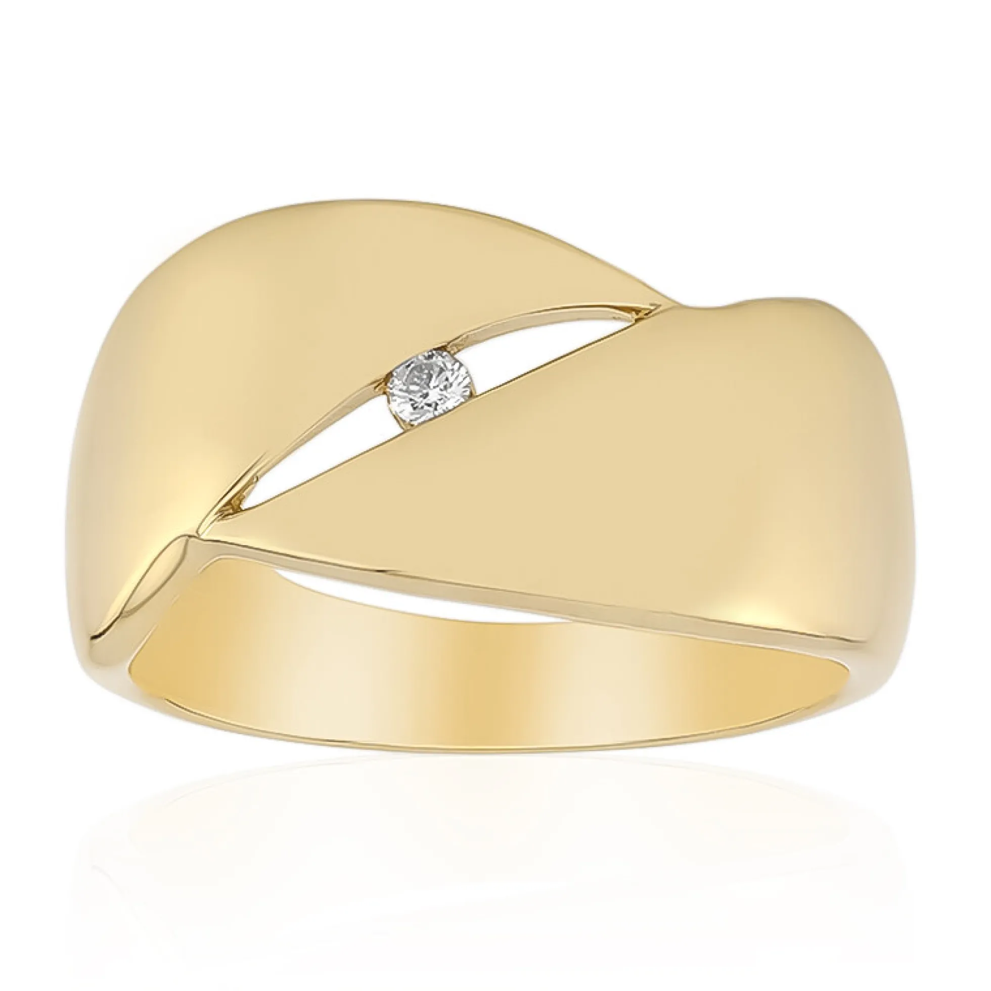 SI1 (G) Brillant-Silberring
