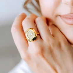 SI1 (G) Diamant-Goldring