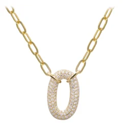 SI1 (H) Brillant-Goldhalskette