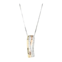 SI1 (H) Brillant-Goldhalskette