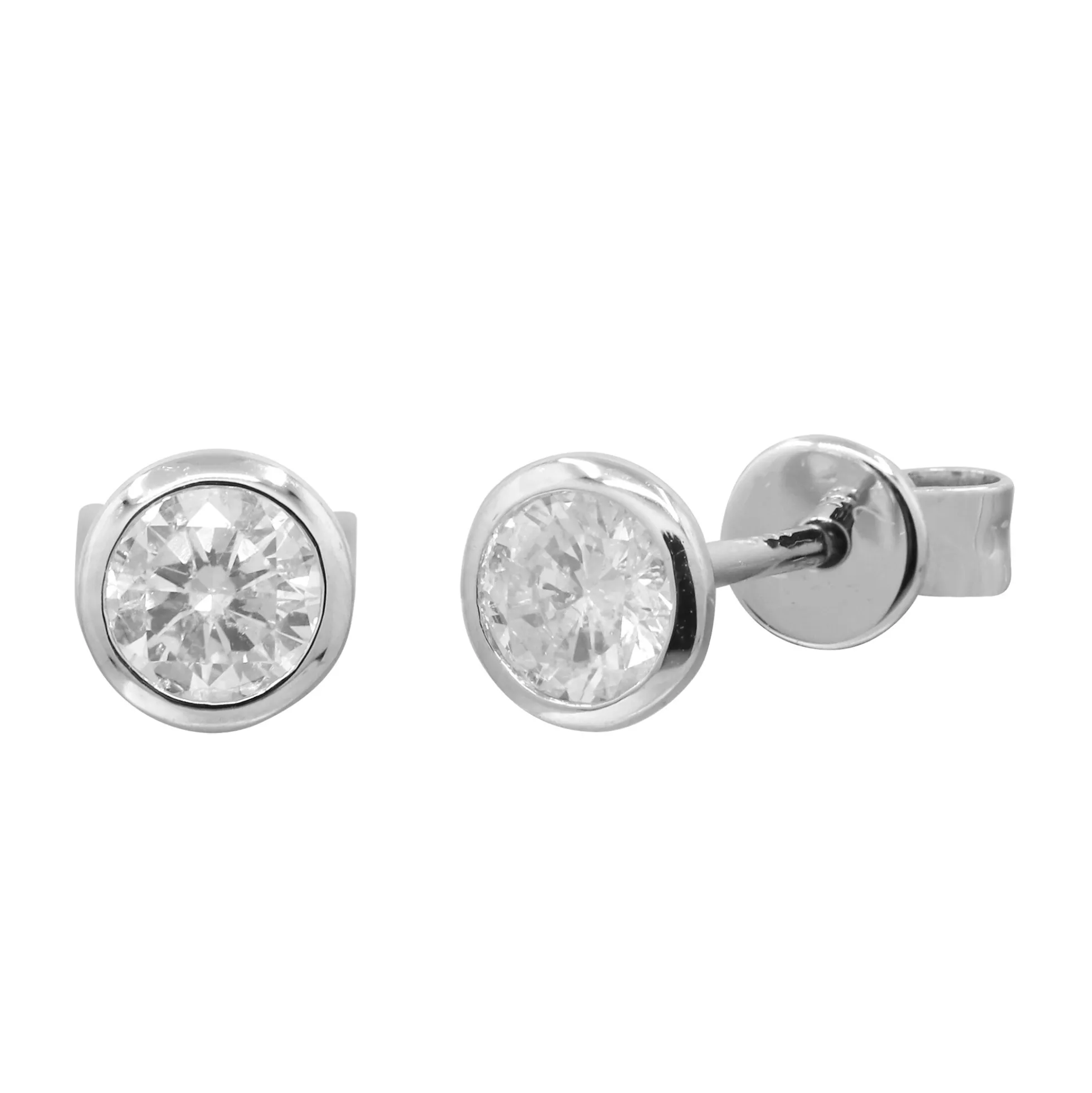 SI2 (H) Brillant-Goldohrringe