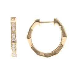 SI1 (H) Brillant-Goldohrringe