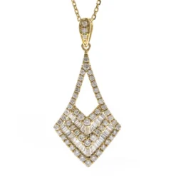 SI1 (H) Diamant-Goldhalskette