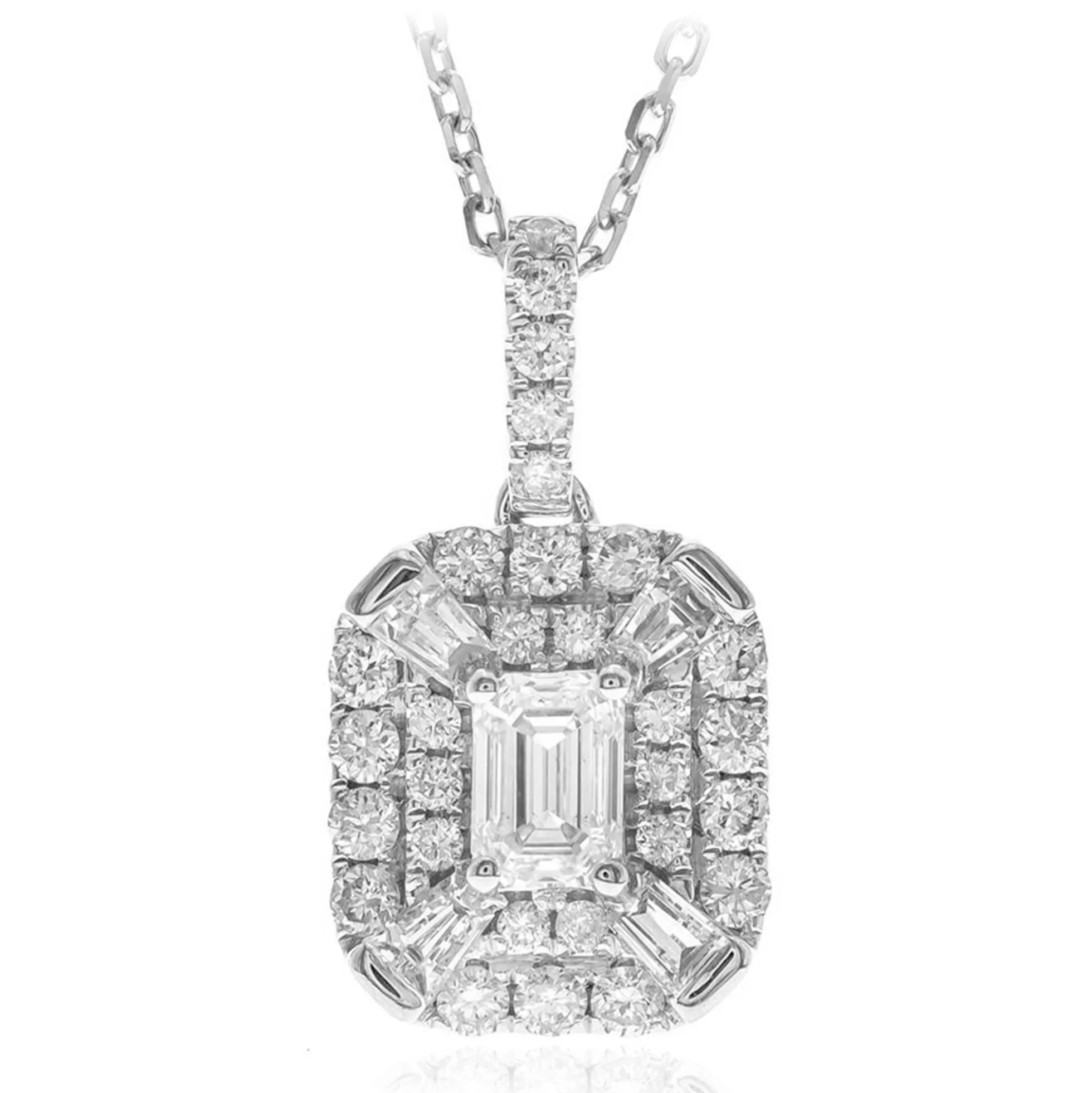 SI1 (H) Diamant-Goldhalskette