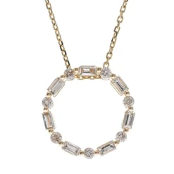 SI1 (H) Diamant-Goldhalskette