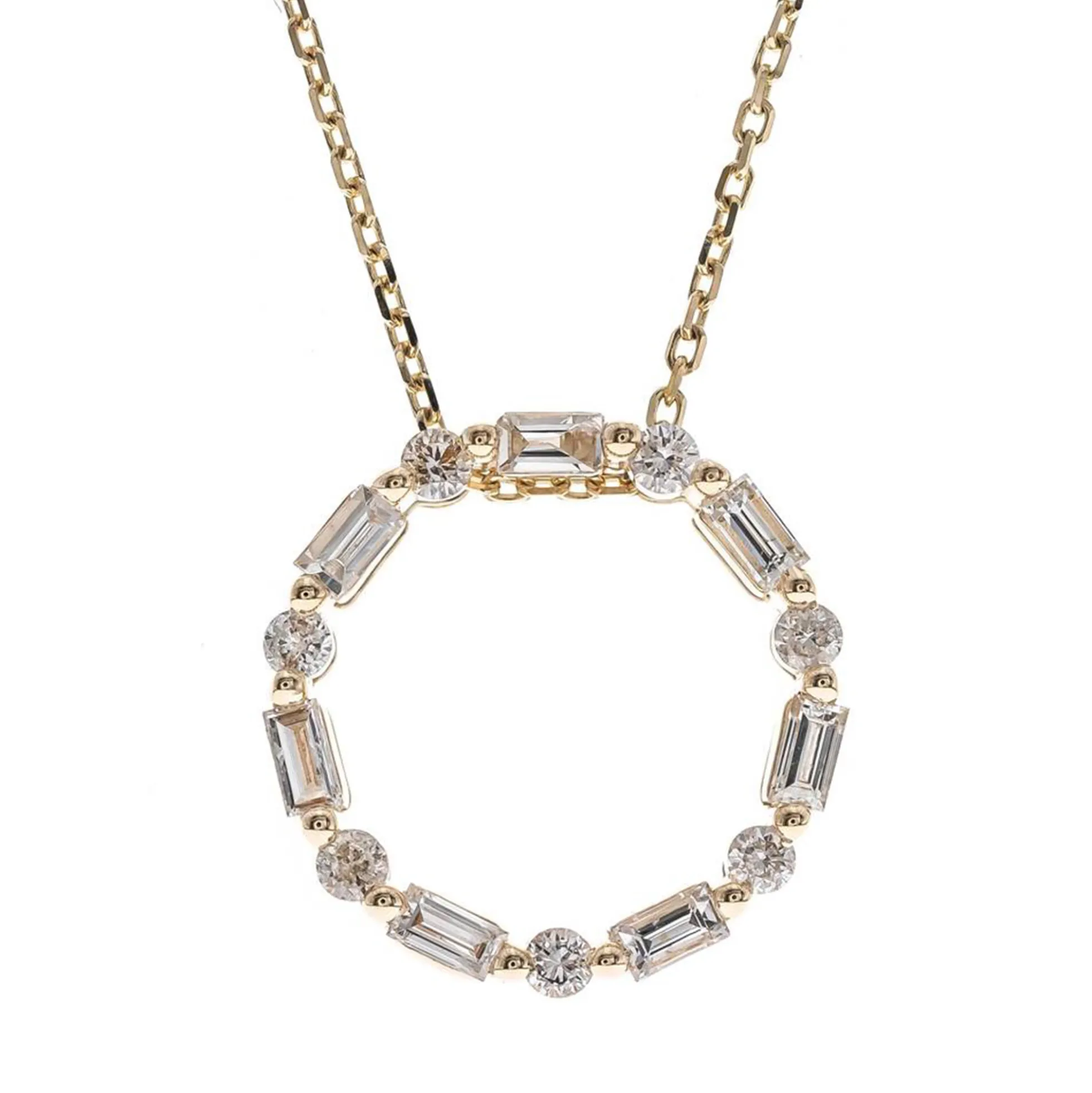 SI1 (H) Diamant-Goldhalskette
