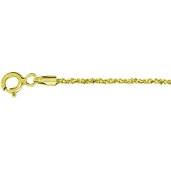 Silber-Criss-Cross-Armband - 1,28 g - 18 cm - vergoldet