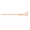Silber-Criss-Cross-Kette - 2,92 g - 50 cm - rosévergoldet