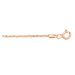 Silber-Criss-Cross-Kette - 2,92 g - 50 cm - rosévergoldet