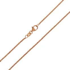 Silber-Criss-Cross-Kette - 2,75 g - 45 cm - rosévergoldet