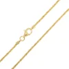 Silber-Criss-Cross-Kette - 3,42 g - 45 cm - vergoldet