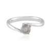Silberfarbener I3 Brillant-Platinring