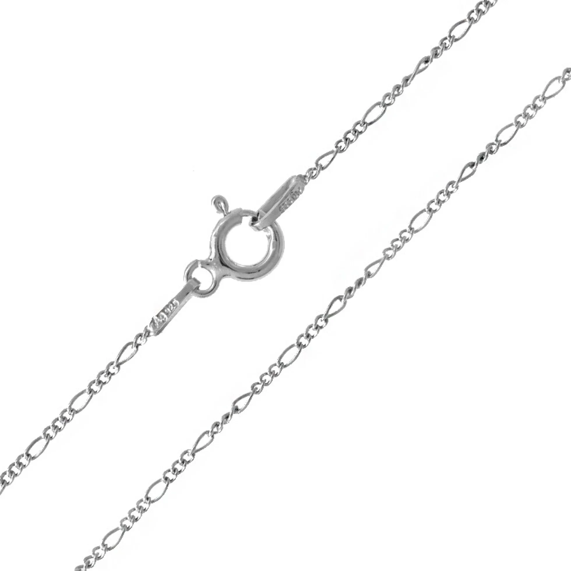 Silber-Figarokette - 1,199 g - 45 cm