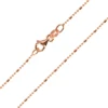 Silberhalskette - 2,06 g - 45 cm - rosévergoldet