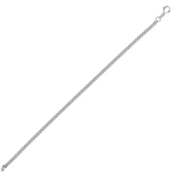 Silber-Panzerkette - 2,4 g - 60 cm