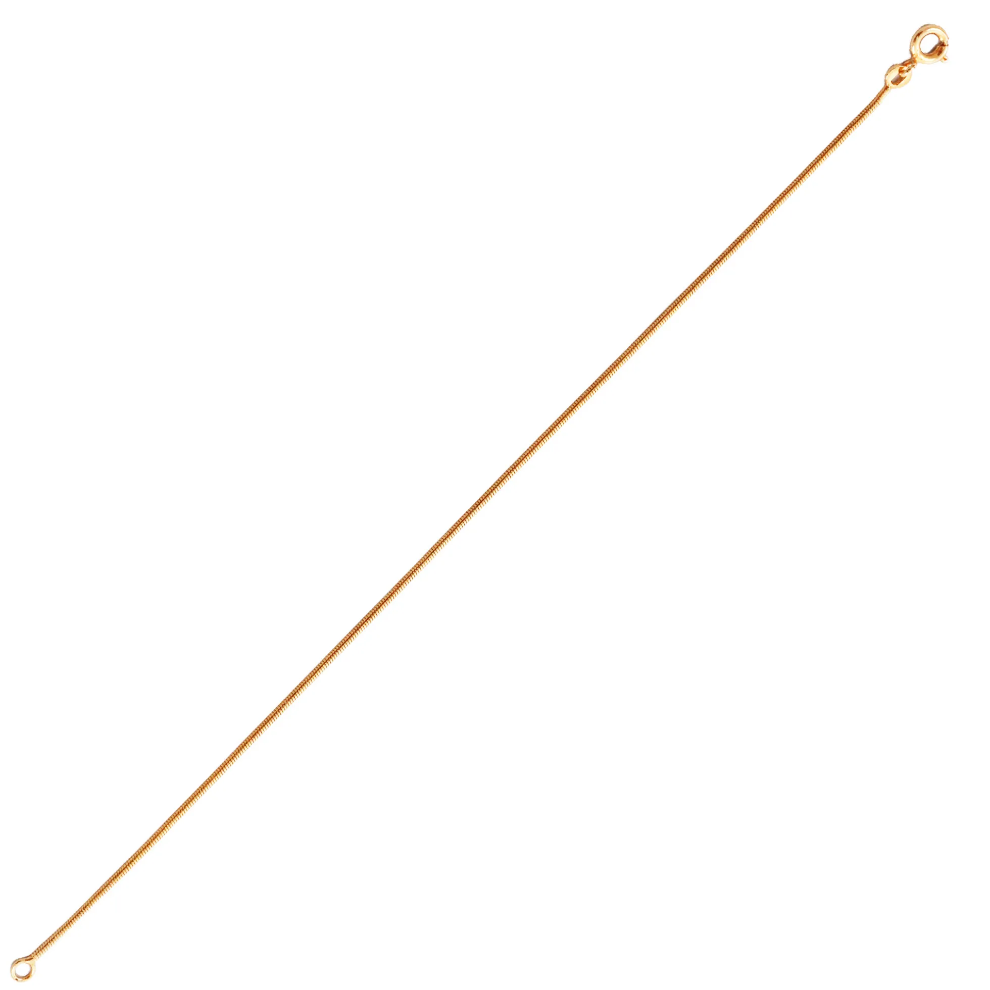 Silber-Schlangenkette - 3,85 g - 45 cm - rosévergoldet