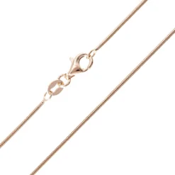 Silber-Schlangenkette - 6,7 g - 80 cm - rosévergoldet