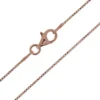 Silber-Veneziakette - 90 cm - 3,73 g - rosévergoldet