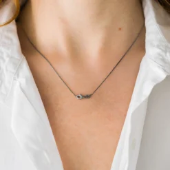 Silber-Veneziakette - 2,8 g - 70 cm - rutheniert