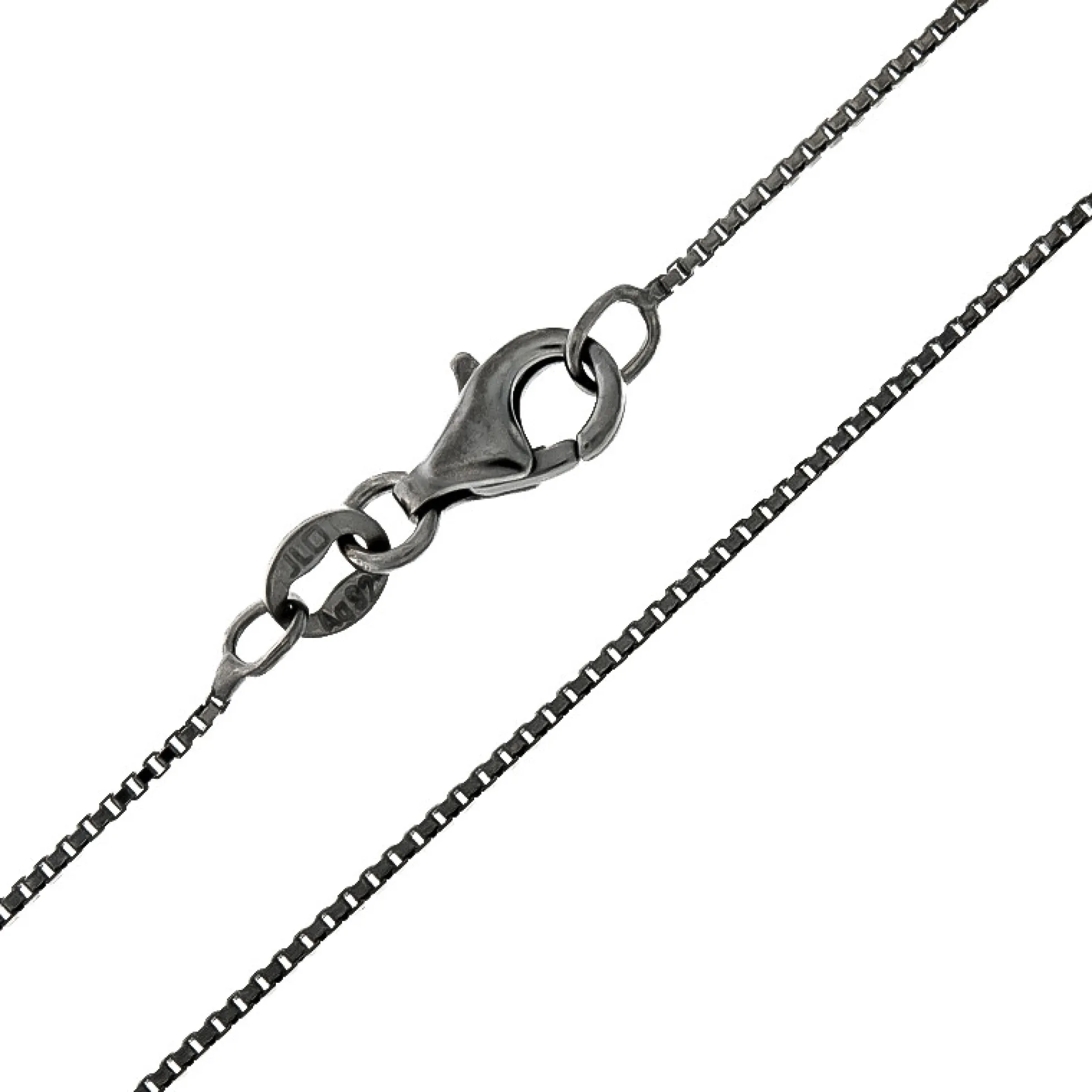 Silber-Veneziakette - 2,4 g - 60 cm - rutheniert