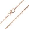 Silber-Zopfkette - 3,6 g - 50 cm - rosévergoldet