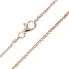 Silber-Zopfkette - 3,3 g - 45 cm - rosévergoldet