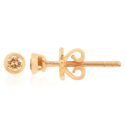 SI Rose de France-Brillant-Goldohrringe