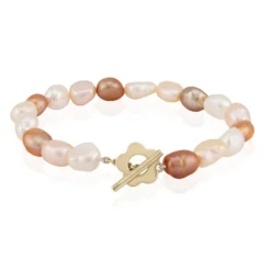 Süßwasserzuchtperlen-Silberarmband
