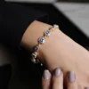 Tansanit-Silberarmband