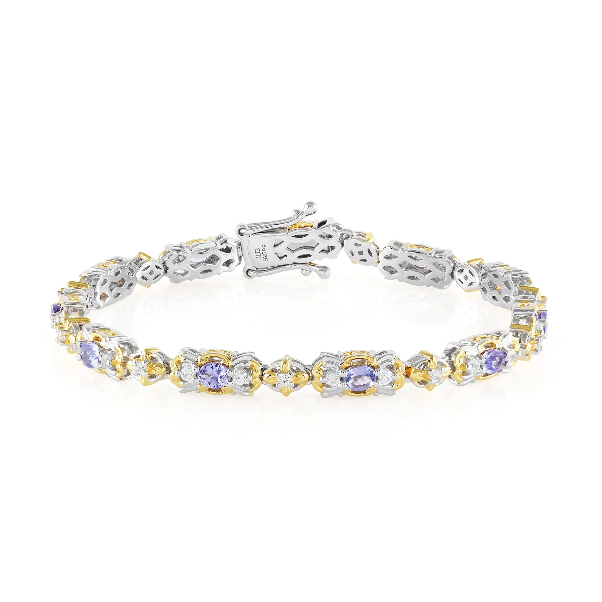 Tansanit-Silberarmband