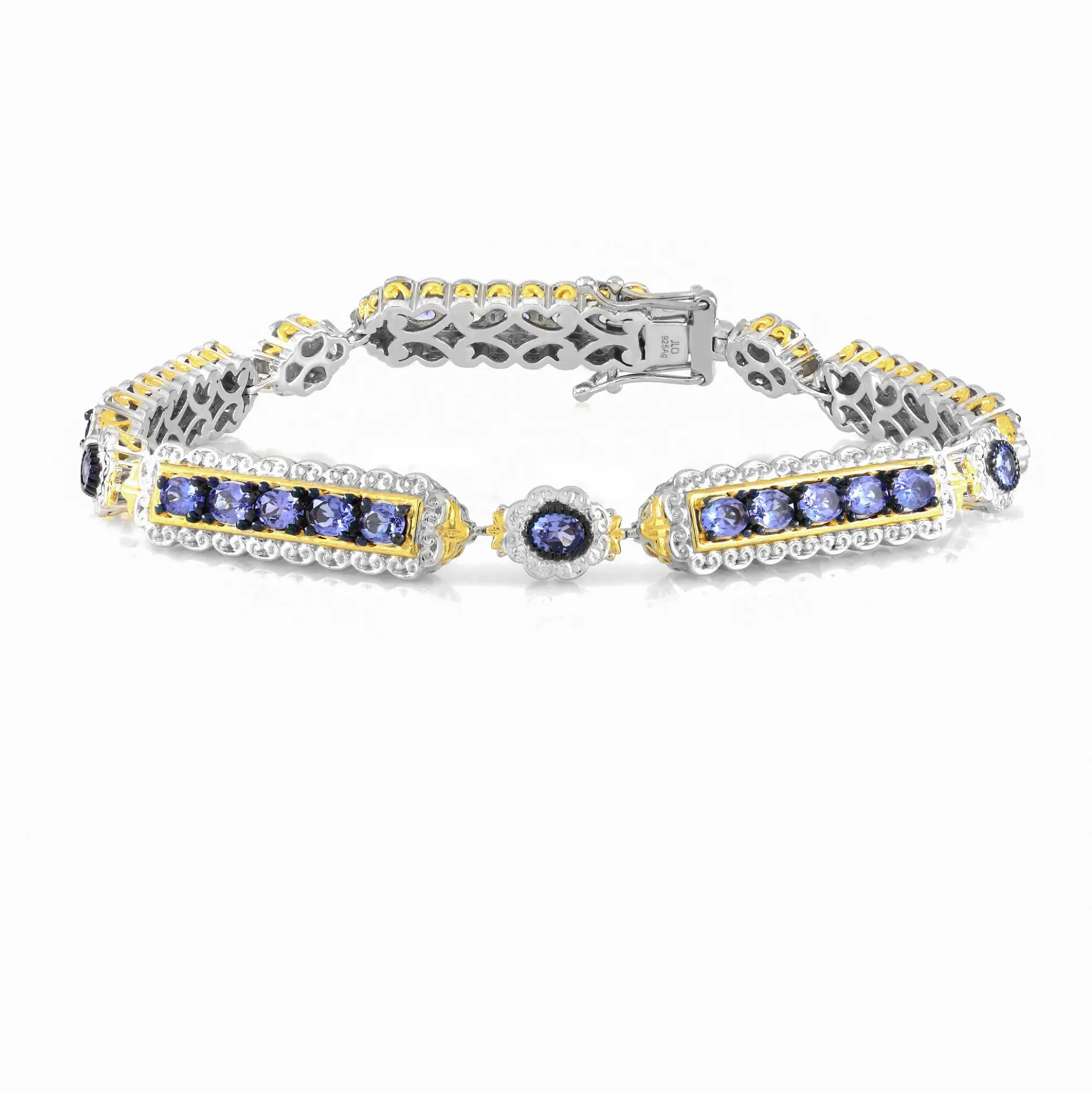 Tansanit-Silberarmband