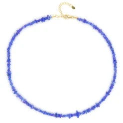 Äthiopischer Lavendel-Opal-Silberhalskette