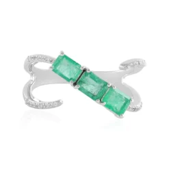Äthiopischer Smaragd-Goldring