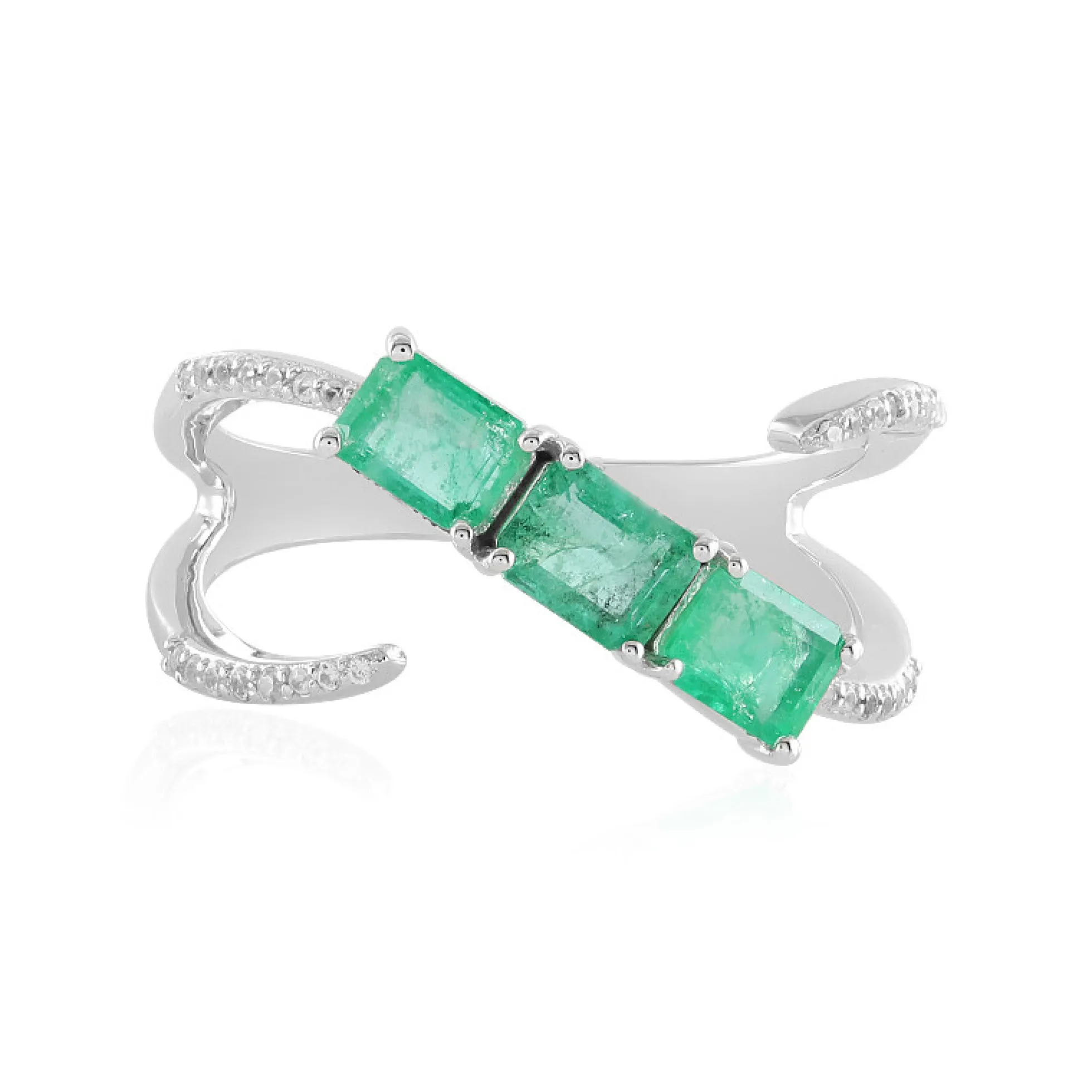 Äthiopischer Smaragd-Goldring
