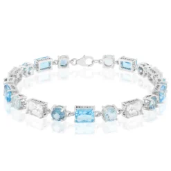 Topas-Silberarmband