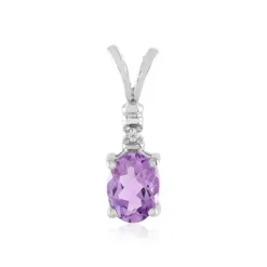 Uruguay-Amethyst-Silberanhänger