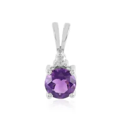 Uruguay-Amethyst-Silberanhänger