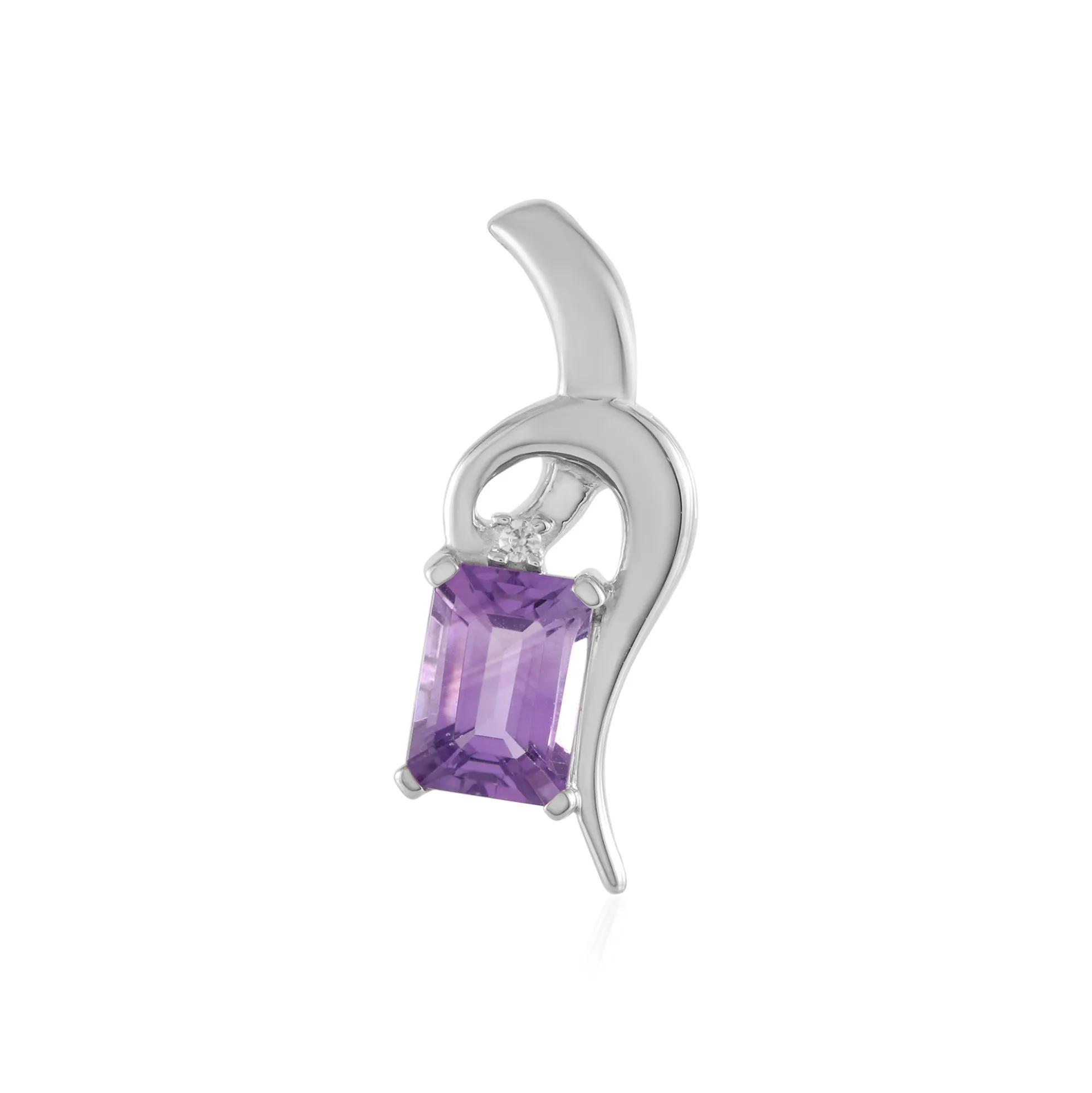 Uruguay-Amethyst-Silberanhänger