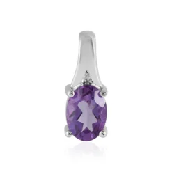 Uruguay-Amethyst-Silberanhänger