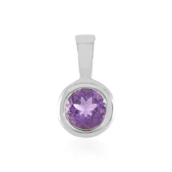 Uruguay-Amethyst-Silberanhänger